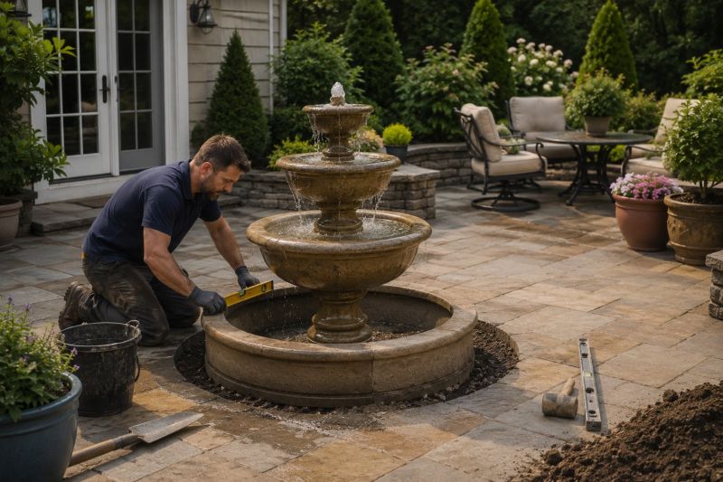 Rock Fountain Installation in Honolulu, HI
